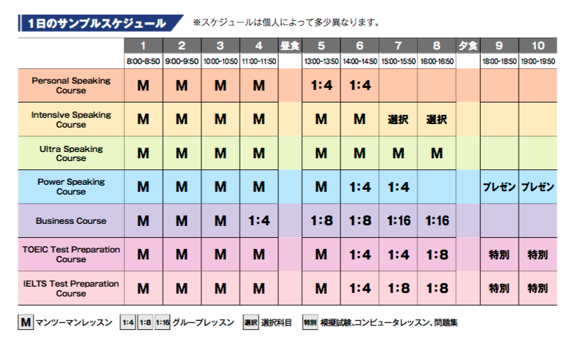 スケジュール