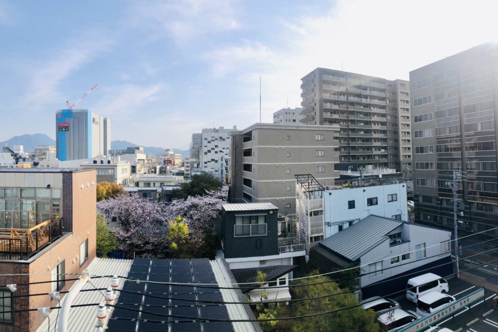 スクールのベランダからの景色