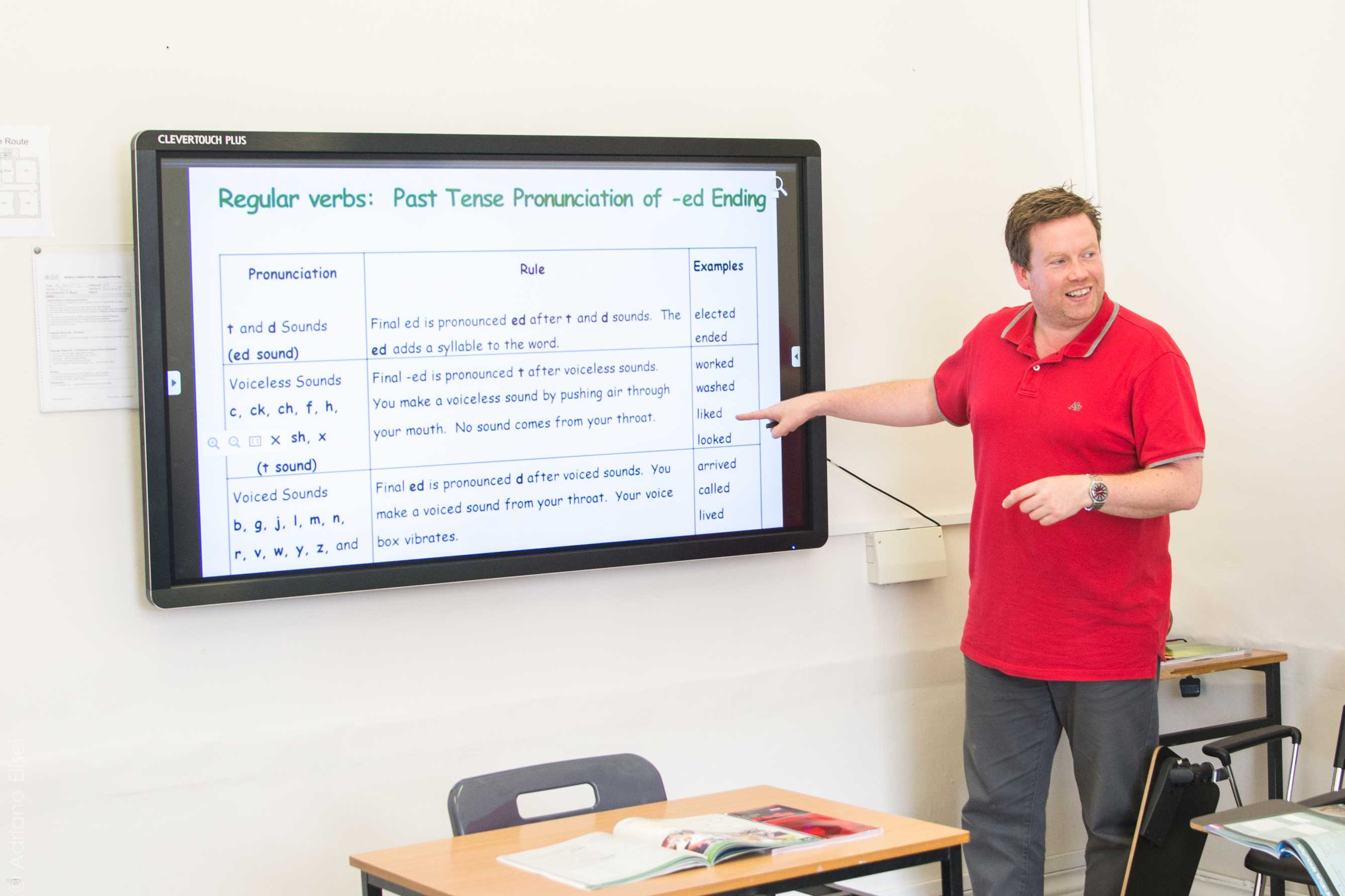 classroom with interactive whiteboard 1