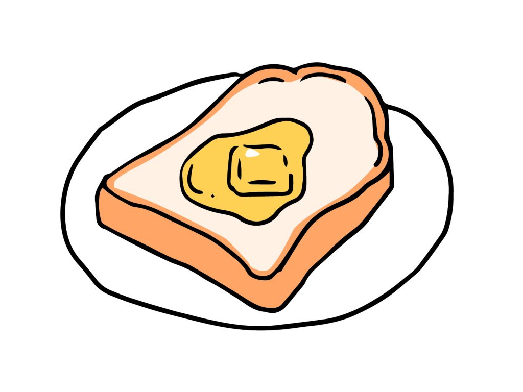 食パンとバター