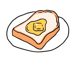 食パンとバター