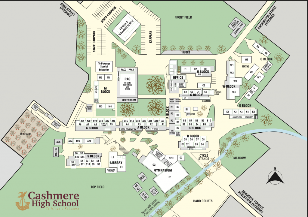 Cashmere High School Map