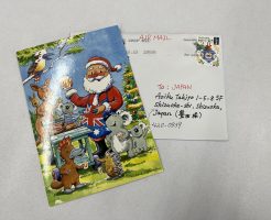 オーストラリアから届いたクリスマスカード