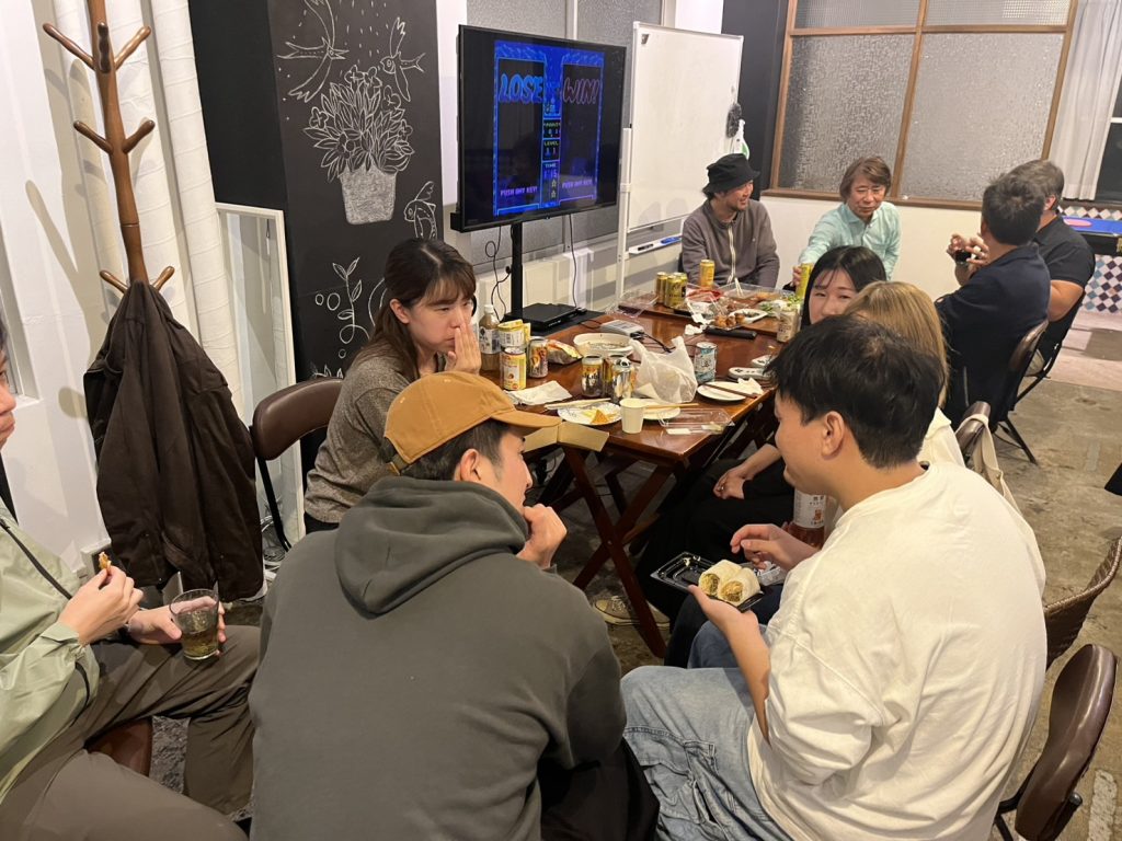 交流している生徒さんたち